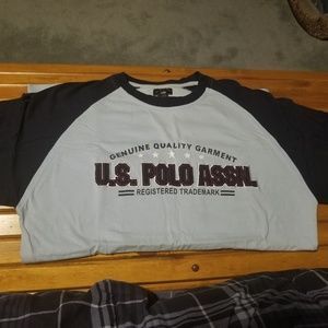 Two tone blue polo tshirt